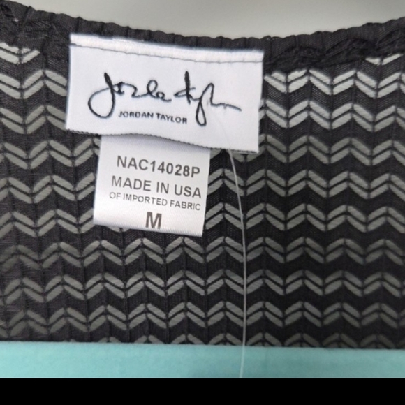 Jordan Taylor Black Sheer Knit Swim Coverup - Picture 4 of 4